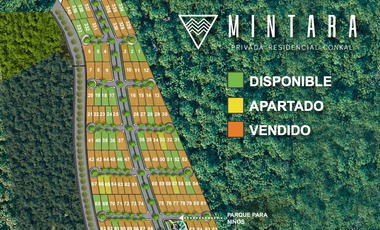 Lotes residenciales en Privada Mintara en Conkal, Yucatán