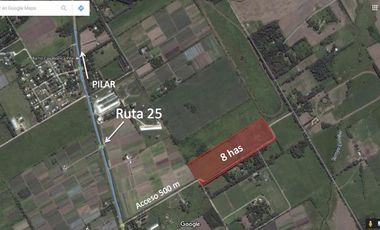 Fracción 8  Has a 500m de Ruta 25  - Pilar  - Buenos Aires