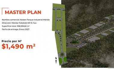 TERRENO INDUSTRIAL  VENTA PARQUE INDUS. MÉRIDA