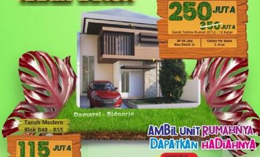 Rumah Cash 250 JT Lokasi Bebas Banjir dan Strategis di SDA