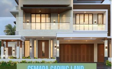 rumah premium di jual di tanah 400 bebas desain + interior di komppemda