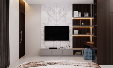 rumah premium di jual di tanah 400 bebas desain + interior di komppemda
