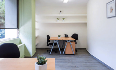 Oficinas en renta amuebladas con todos los servicios incluidos.