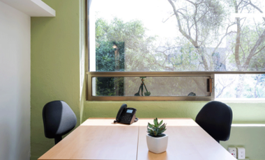 Oficinas en renta amuebladas con todos los servicios incluidos.