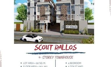 UNIT A TOWNHOUSE FOR SALE IN SCOUT AREA , QUEZON CITY near ABS CBN