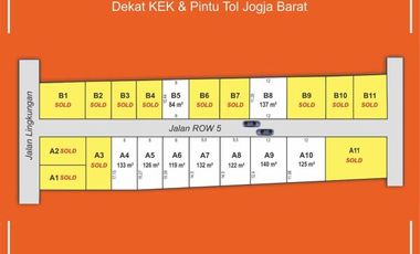 Dijual Tanah Dekat Jl. Wates-Jogja, 100 Jt-an/Unit