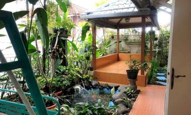 Rumah Villa Asri dan Kolam Renang di Cibodas Cipanas Puncak SHM+IMB