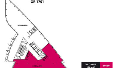 Oficina en Arriendo en Torre Paris/ Metro Los Leones