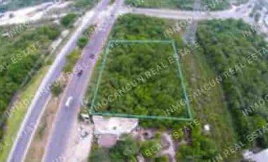 TERRENO COMERCIAL EN VENTA EN PLAYA DEL CARMEN, SOBRE CARRETERA FEDERAL