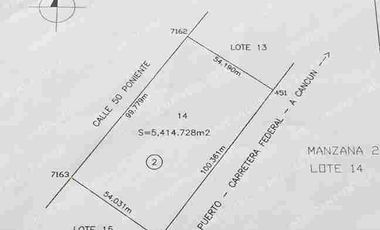 TERRENO COMERCIAL EN VENTA EN PLAYA DEL CARMEN, SOBRE CARRETERA FEDERAL