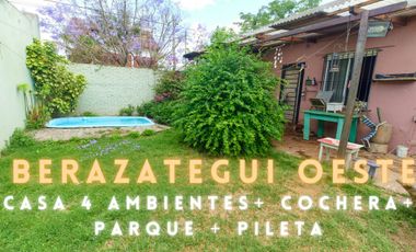 CASA EN VENTA DE 4 AMB. CON PILETA EN BERAZATEGUI