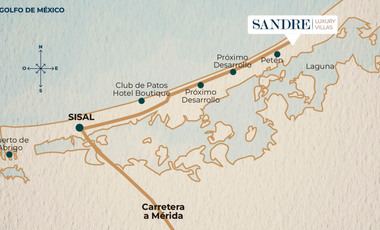 Departamento en venta en Yucatán, Sandre, Sisal ( PENT HOUSE)