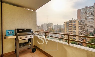 Amoblado, orientación Oriente, 3 dormitorios en Las Condes