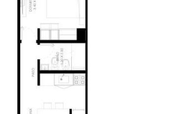 Departamento en venta de 2 ambientes c/ patio interno en Morón