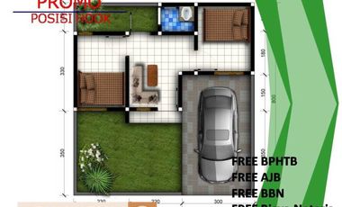 Jual Rumah Malang Disc 20% PPKM View Bukit Katu Tipe 25/107