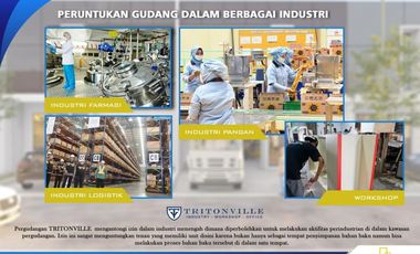 Gudang Tritonville Investasi Terbaik Lokasi Dekat Tol di Batuceper