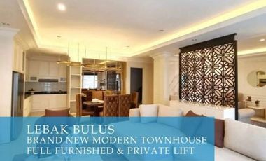 For Sale Modern Classic Furnished Townhouse at Lebak Bulus