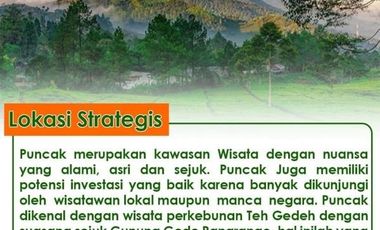 Investasi Villa 2LT Full Furnish Murah di Cipanas Cianjur Hanya 420Jt