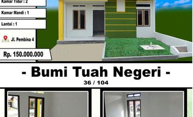 RUMAH SUBSIDI BAGUS TANPA DP LOKASI RUMBAI JL.LIMBUNGAN
