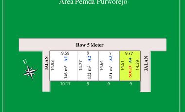 Dijual Tanah Tepi Jalan Nasional Purworejo, 400 Jt-an/m