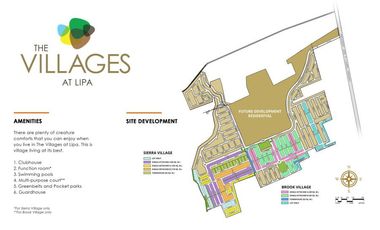 HOUSE AND LOT FOR SALE AT THE VILLAGES AT LIPA CITY, BATANGAS