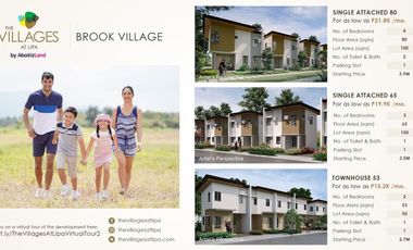 HOUSE AND LOT FOR SALE AT THE VILLAGES AT LIPA CITY, BATANGAS