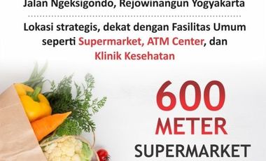 Rumah Tengah Pusat Kota Strategis Dekat XT Square Jogja
