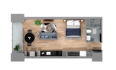 Loft en Edificio Inteligente con amenidades con o sin muebles