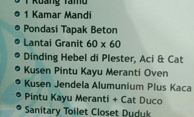 Rumah dp 0% di bojong gede