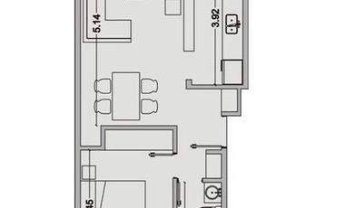 Venta departamento de 1 dormitorio