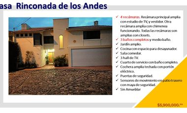 4 Recamaras Venta de Casa Rinconada de los Andes Deportivo de la Loma San Luis P