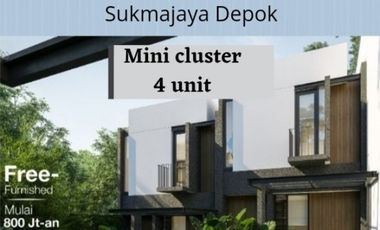 Mini cluster 2 lantai full furnished sukmajaya,Depok