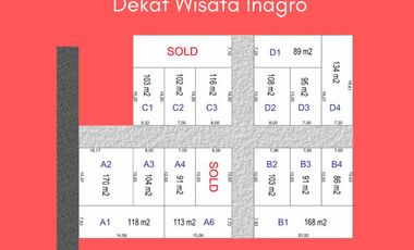 Cicil 12X Tanpa Bunga, Kapling Ciseeng Bogor Dekat Lembah Cisadane