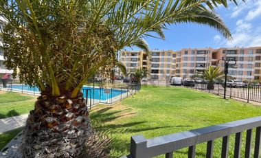 Se arrienda iluminado Dpto. 3D 2B sector norte vista al mar