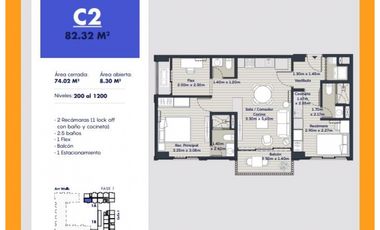 Apartamentos Nuevos 2 recámaras y LockOff en CENTRIQO, PANAMA PACIFICO