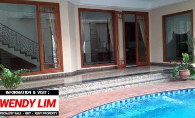 DIJUAL RUMAH di Jl METRO ALAM, PONDOK INDAH (dgn SWIMMING POOL)