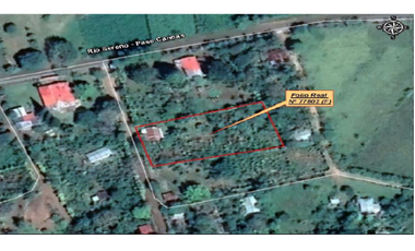 TERRENO DE 2.752M2 CON CASA  EN CAÑAS GORDAS CHIRIQUI