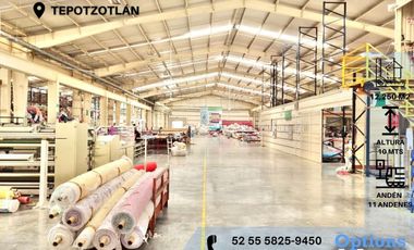 Incredible industrial warehouse to rent in Tepotzotlán