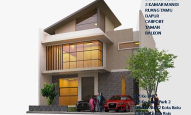 Rumah Villa Dijual Di Batu Malang Tipe 115 Pusat Kota Batu