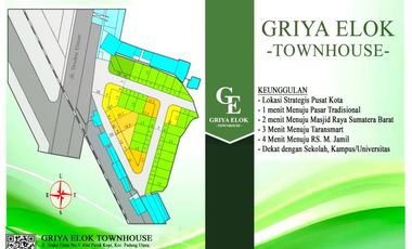 [64EA4C] For Sale 4 Bedroom House, 125m2 - Griya Elok Townhouse Padang