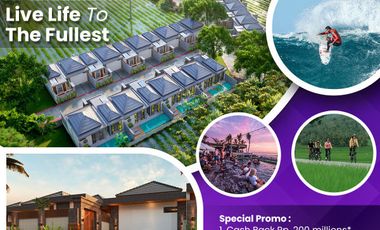 VILLA FULL FURNISH 2 KAMAR HARGA TERMIRING DEKAT CANGGU