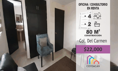Renta de piso para consultorio u oficina en Coyoacán