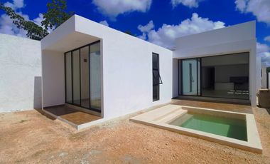 Casa de UNA PLANTA dentro de privada en cholul