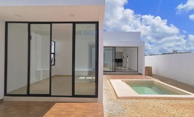 Casa de UNA PLANTA dentro de privada en cholul