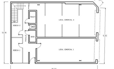 EDIFICIO COMERCIAL DE TRES NIVELES EN VENTA
