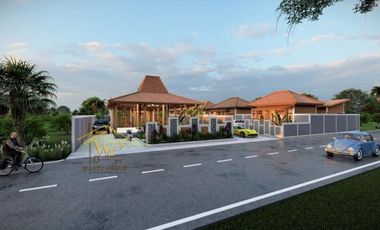 JOGLO KLASIK FULL FURNISHED DENGAN KOLAM PRIBADI DEKAT JALAN MAGELANG