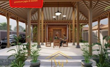 JOGLO KLASIK FULL FURNISHED DENGAN KOLAM PRIBADI DEKAT JALAN MAGELANG