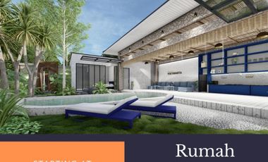 Rumah Villa Siap Bangun Apik Banget Pinggir Jalan Merapi Golf