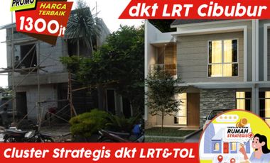 Dkt LRT & Tol Cibubur Cluster Strategis Moderen Cimanggis ada unit Ready jg