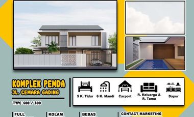 RUMAH DI KOMPLEK PEMDA TERBAIK DIKELASNYA